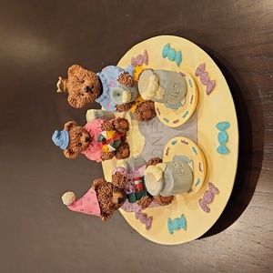 1995 Youngs Ceramic Display, Teddy Bears w Honey pots
